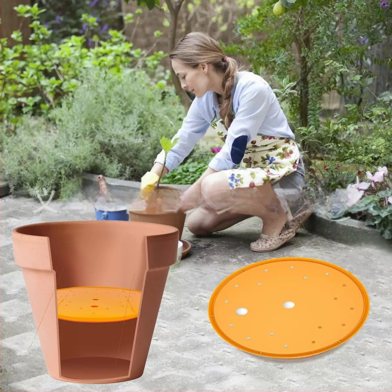 Пластмасова тапа за дренаж на саксия – модерен арт украса за окачване