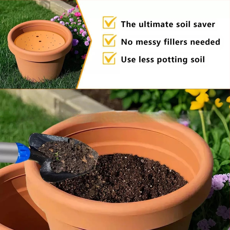 Пластмасова тапа за дренаж на саксия – модерен арт украса за окачване