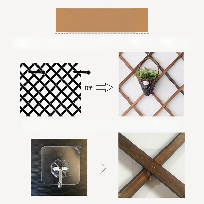 Lauko sieninis augalų stovas ir kopėjinis tinklas iš antikorozinio medžio, skirtas balkonui ir sodui. Prekės kodas Tb-635814615018