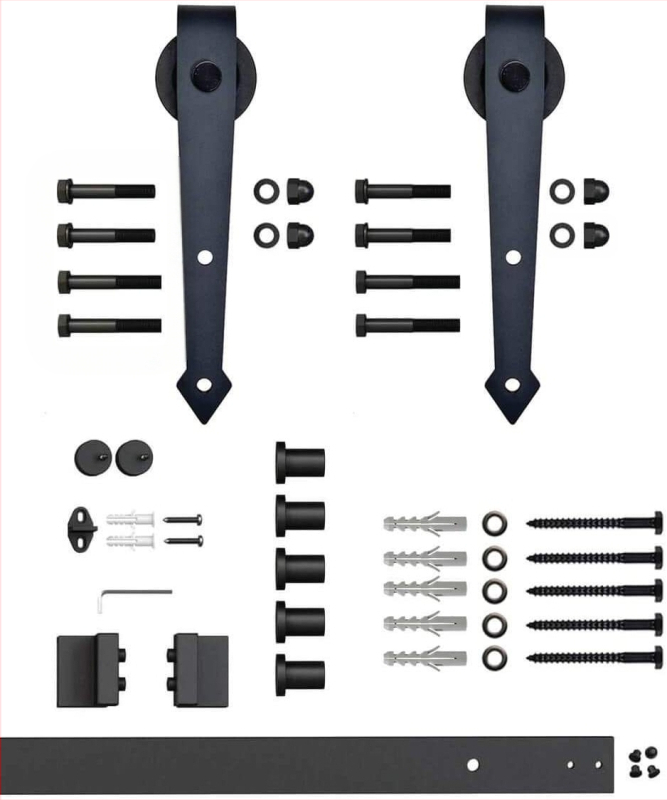 Xin Qirui slenkančių durų komplektas, aliuminio lydinys, smėlio pūtimo paviršius, pritaikomas apdorojimas