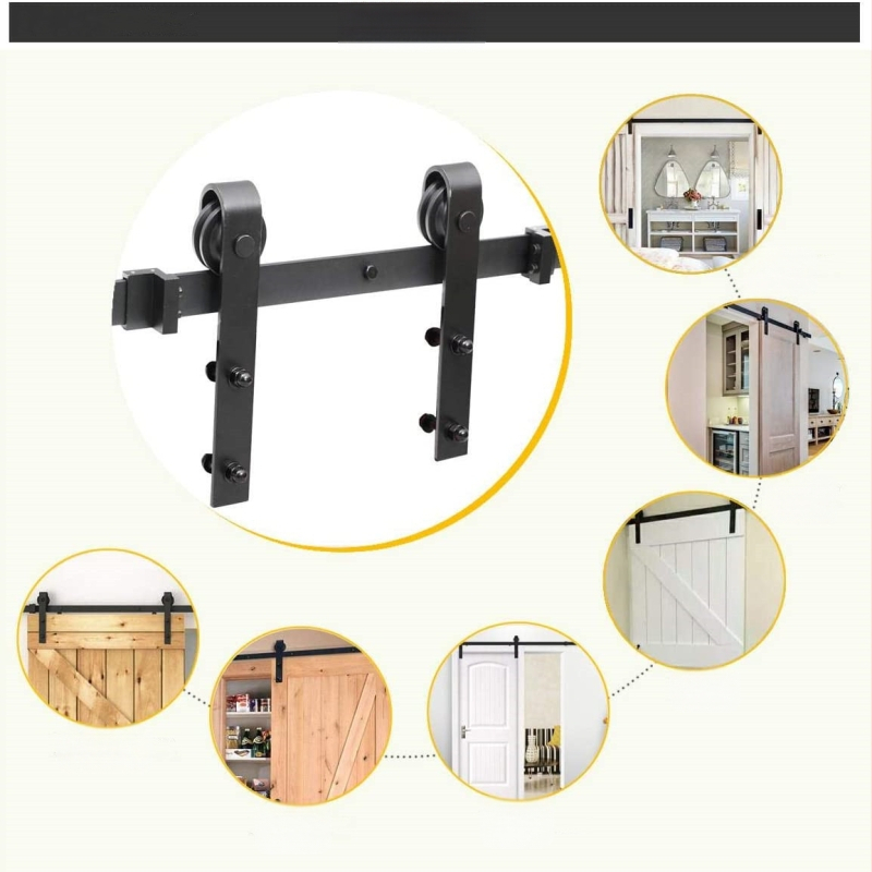 Xin Qirui slenkančių durų komplektas, aliuminio lydinys, smėlio pūtimo paviršius, pritaikomas apdorojimas