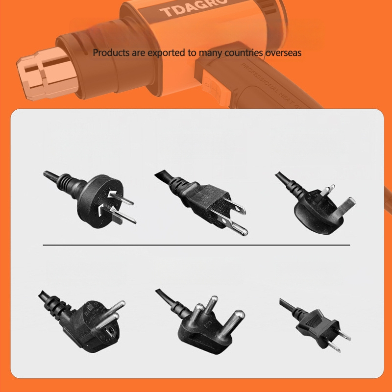 Дигитален терморегулируем горещ въздушен пистолет, 2000W, 220-240V, 50-650°C, защита от прегряване