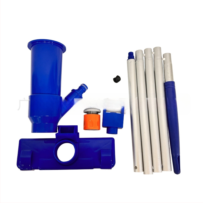 Baseino valymo įrankis su siurbimo srove, apatine šepetėlio galvutė ir aukštos kokybės filtru; plaukų rinktuvas: nėra