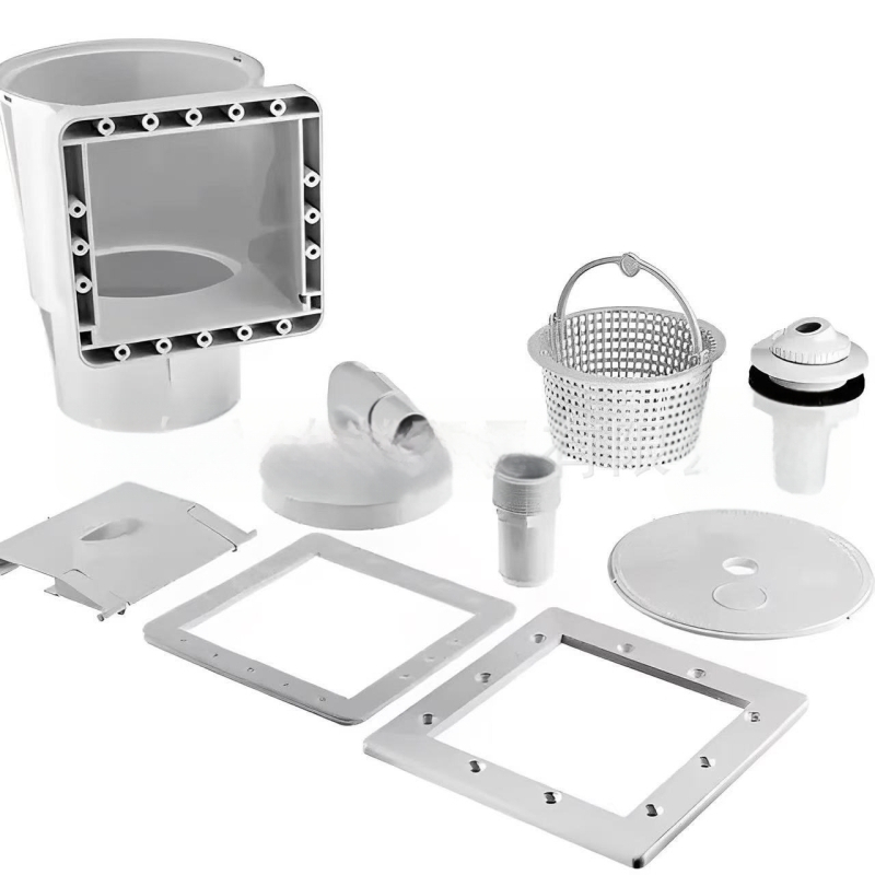 Baseino skimmeris - PC medžiaga, plūdantis, sieninis montavimas, šiukšlių filtras, tinkamas plaukiojimui ir vandens pramogoms