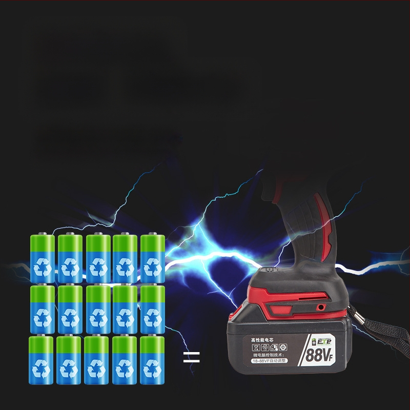 Електрически ударен гайковерт с презареждаща се литиева батерия, 21V, 3500 удара, завиване на стандартни болтове до 10 и болтове с висока якост до 20