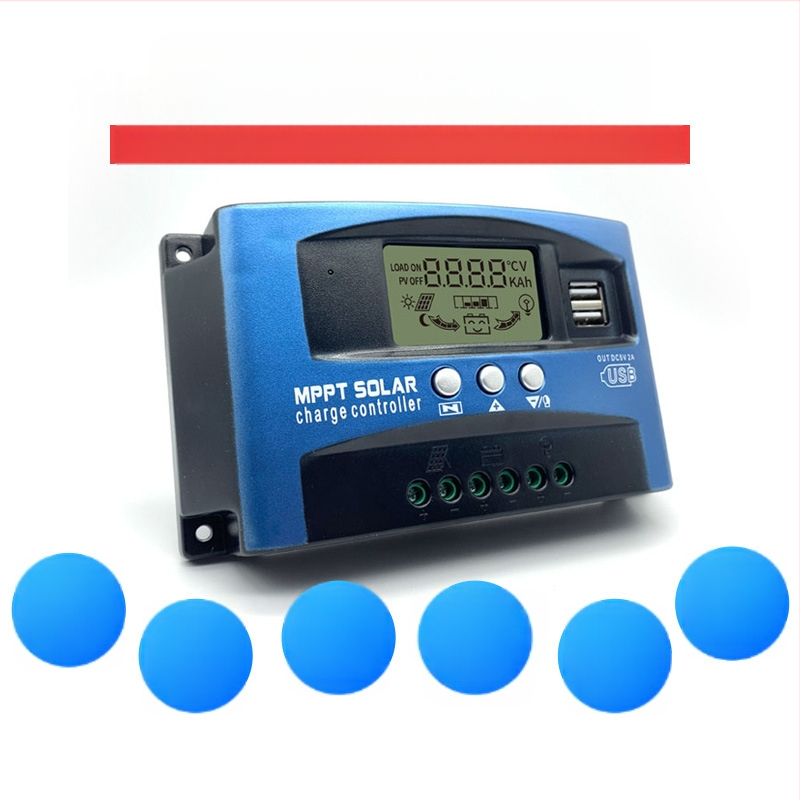 MPPT saulės reguliatorius 48V, 30–100 A fotovoltiniams panelėms ir išmaniajam gatvių apšvietimui