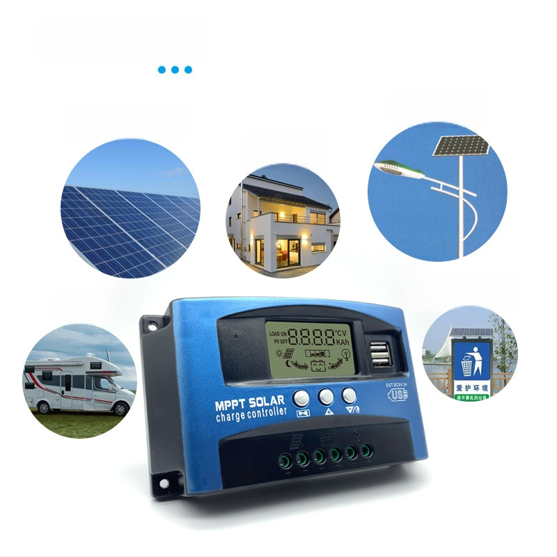 MPPT saulės reguliatorius 48V, 30–100 A fotovoltiniams panelėms ir išmaniajam gatvių apšvietimui