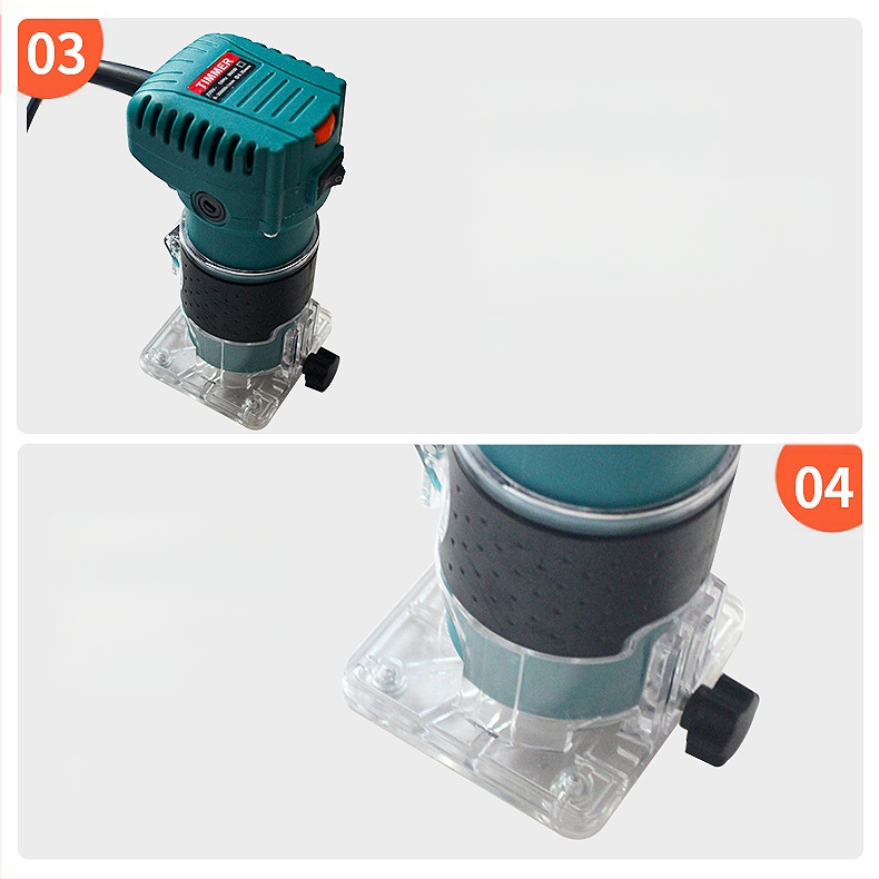 Електрическа дървообработваща фреза с регулируема скорост – подравняване, каналиране, гравиране и дупково пробиване; серия електрическо дървообработване; 220V еднофазно; за метално подравняване