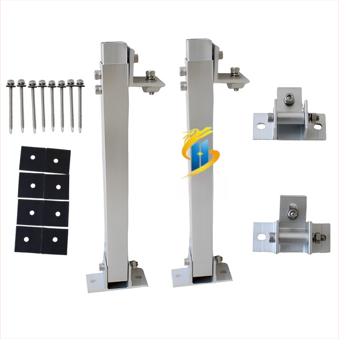 Henglida PV reguliuojamas laikiklis iš aliuminio lydinio saulės stogo balkonui | Anoduotas paviršius | 2.1 kg