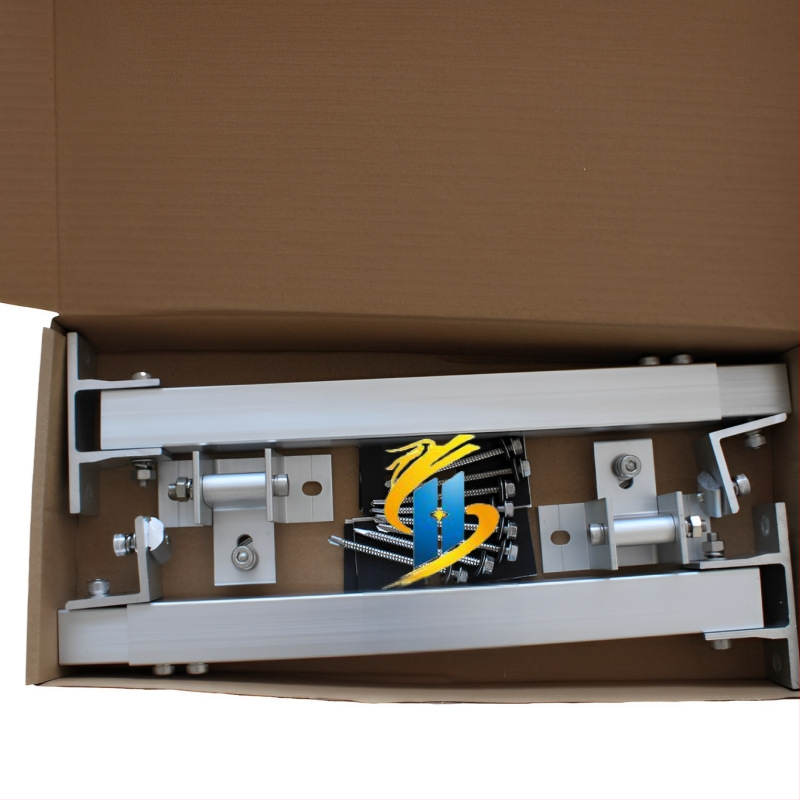 Henglida PV reguliuojamas laikiklis iš aliuminio lydinio saulės stogo balkonui | Anoduotas paviršius | 2.1 kg