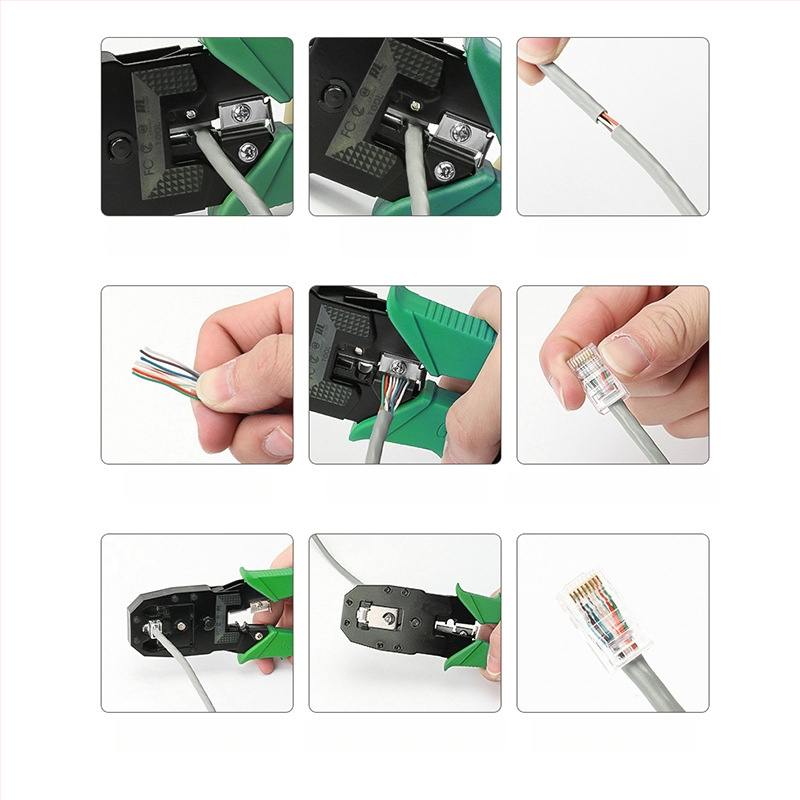 RJ45 Cat5/Cat6 tīkla kabeli krimpēšanas komplekts