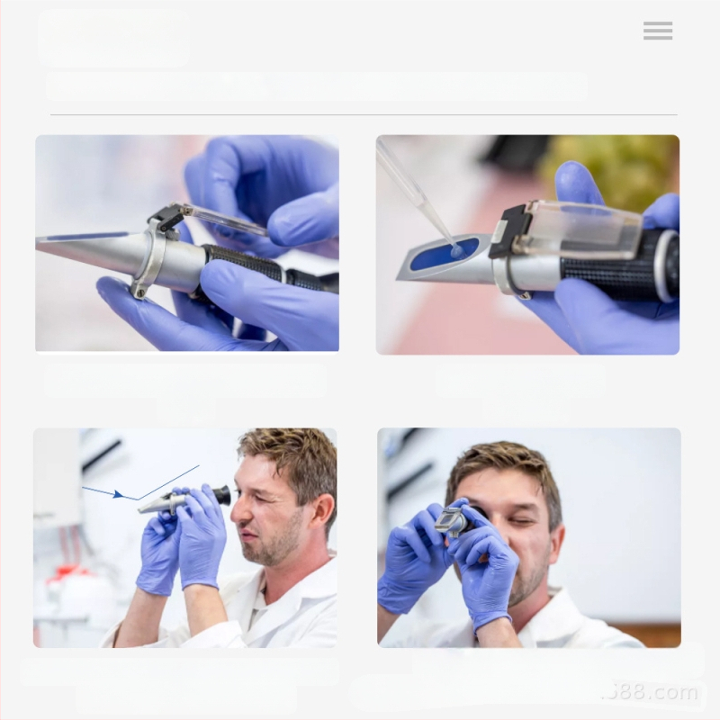 Medaus cukra koncentracijos refraktometras RF008bx | cukraus diapazonas 58–90% | skalių ekranas