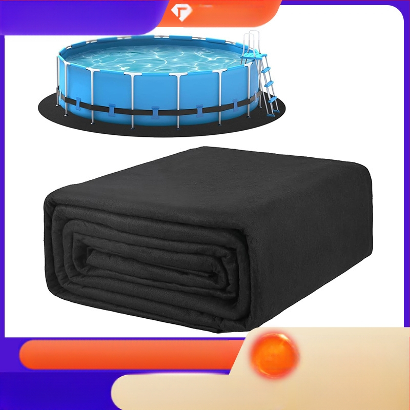 Кръгла облицовка за басейн - полиестер геотекстил, пробивоустойчива, антихлъзгаща, геомембрана