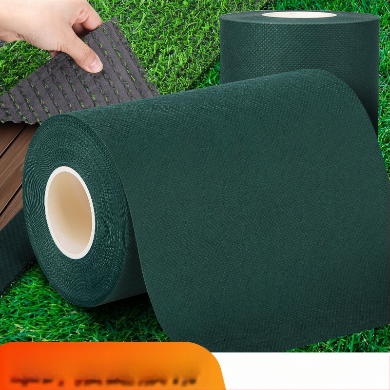 Bandă de îmbinare gazon artificial – bază nețesută, adeziv top-melt, vâscozitate ridicată, nucleu din carton