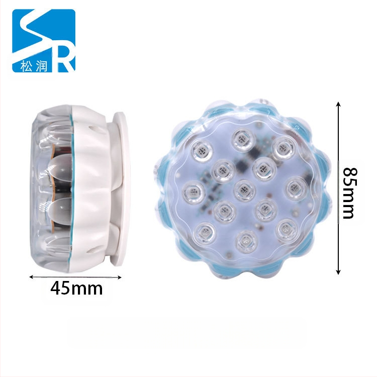 Merulė LED šviesa su nuotolinio valdymo, 5V įvadas, 13 LED, IP68 vandeniui atspari, 30 000 valandų tarnavimo laikas, tinkama akvariumams ir vandens dekoracijoms