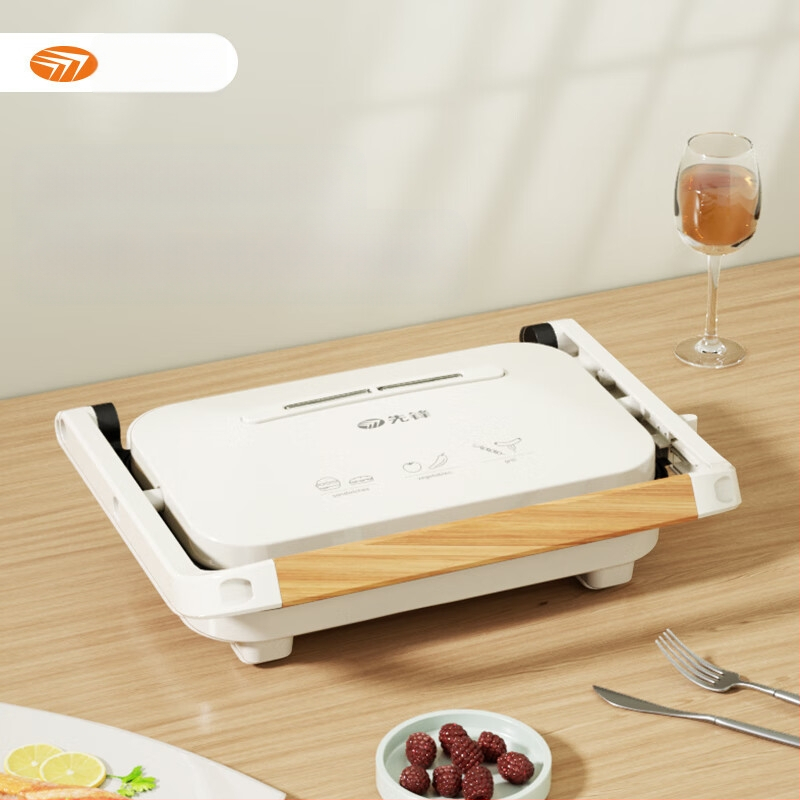Pioneer elektriskā panna pankūkām un sendvičiem SE23D07 – dubultā apkure, mehāniskā vadība, 220V, 1200W