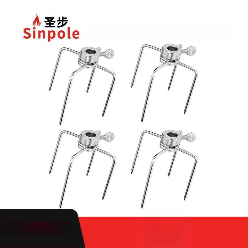 Πιρούνι μπάρμπεκιου, ηλεκτροχρωμιωμένο, τετράζυγο, πολυλειτουργικό, ανοξείδωτος χάλυβας 304