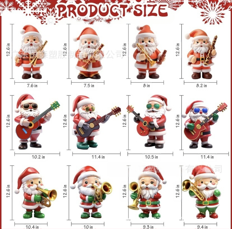 Μουσικός Άγιος Βασίλης εξωτερική χριστουγεννιάτικη διακόσμηση κήπου με πασσάλους; πάχος 4; βάρος ανά τεμάχιο 1; κατασκευαστής Guangdong Eason Plastic Products Co., Ltd; μάρκα 220.