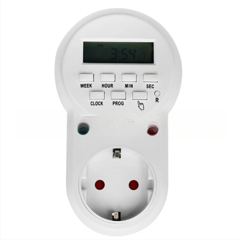 Cier taimeru kontaktligzda, taimerfunkcija, darba temperatūras diapazons no -10 °C līdz +55 °C