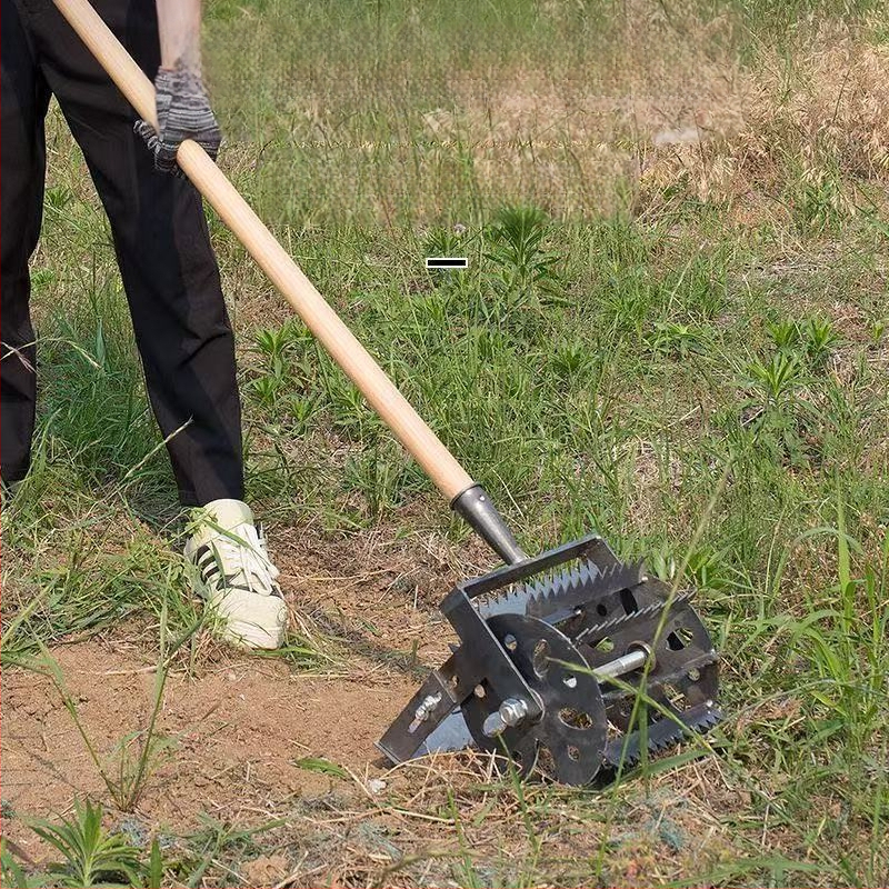 Ratinis ravėjimo įrankis žemės ūkiui – patobulintas rankinis ravėjimo ir dirvos atpalaidavimo įrankis, mangano plieno dantyta kaltas, storesnis ir platesnis