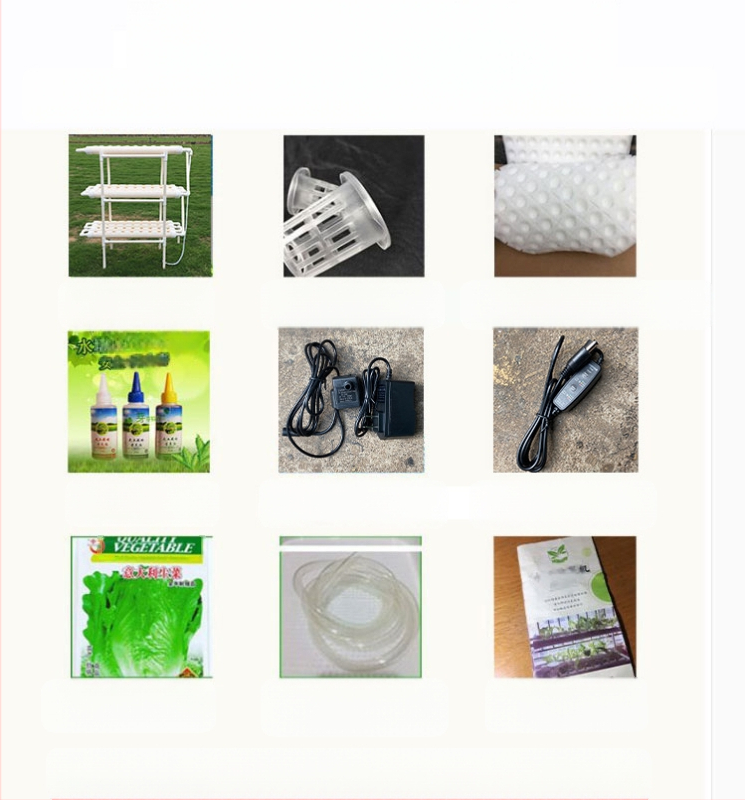 PVC csőből készült hidroponikus ültetőrendszer, padlóra álló kivitel, 3D többrészű zöldségállvány, egyszerű stílus, kézzel készített, Xinnong zöldséges kert márka