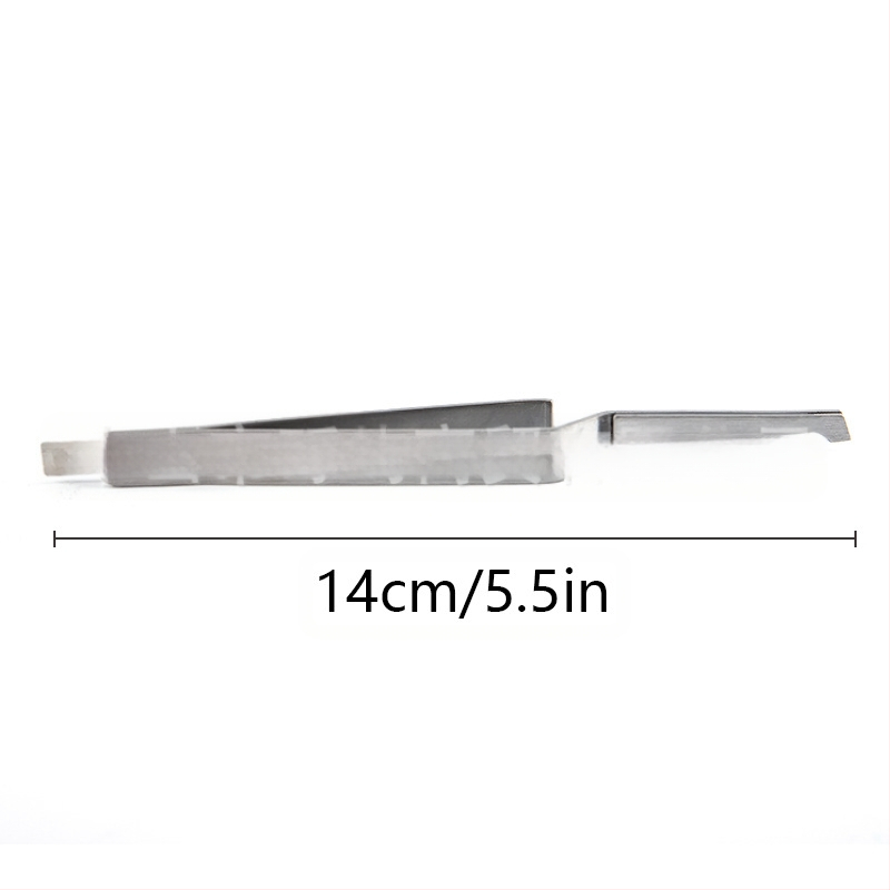 Ortodontiskas pincetes ar veidojošu klipu, nerūsējošā tērauda rokturis un gals