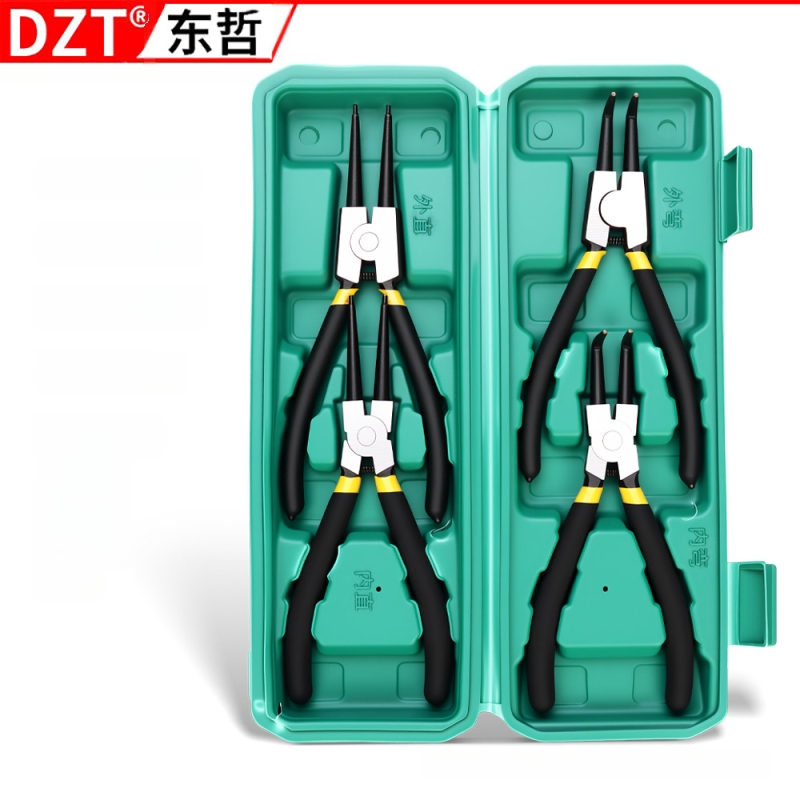 Mini fogó textil borítású markolat és műanyag bevonatú markolatokkal, 8 részes készlet összeszereléshez, szétszereléshez és telepítéshez (Márka: DZT; Anyag: 45# acél; Keménység: Magas)