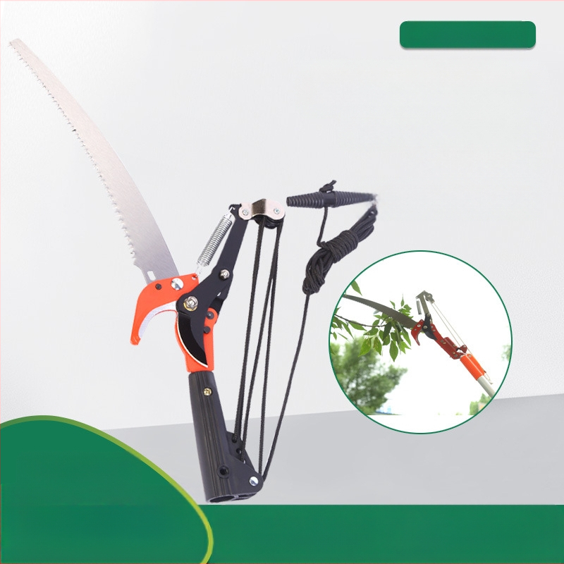 Win big foarfecă de crengi cu patru roți, pentru lucru înălțime, cu braț telescopic și lamă de ferăstrău, greutate 635 g