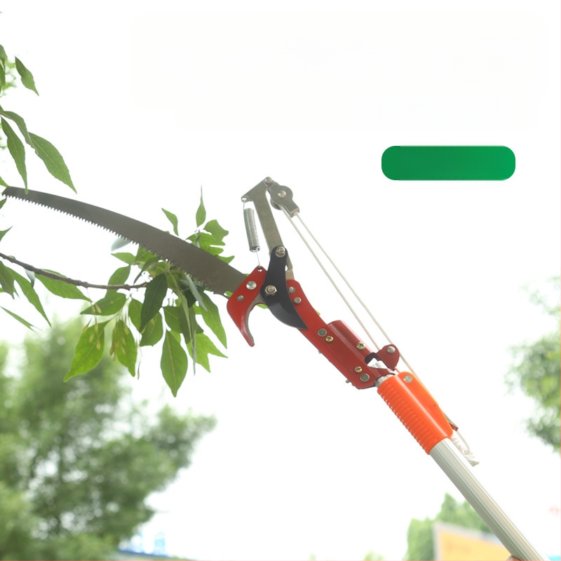 Win big foarfecă de crengi cu patru roți, pentru lucru înălțime, cu braț telescopic și lamă de ferăstrău, greutate 635 g