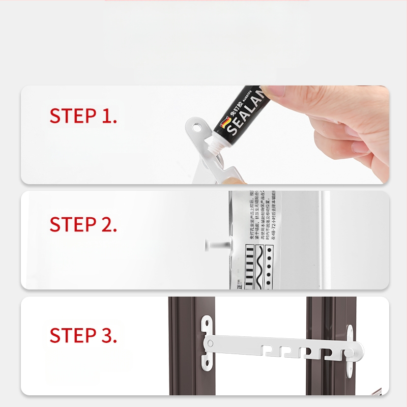 Αντινεμικός περιοριστής παραθύρων – παιδική ασφάλεια, για άνοιγμα μέσα/έξω, κλιπ-άγκιστρο, χωρίς διάτρηση, μοντέλο CHXWQ-001