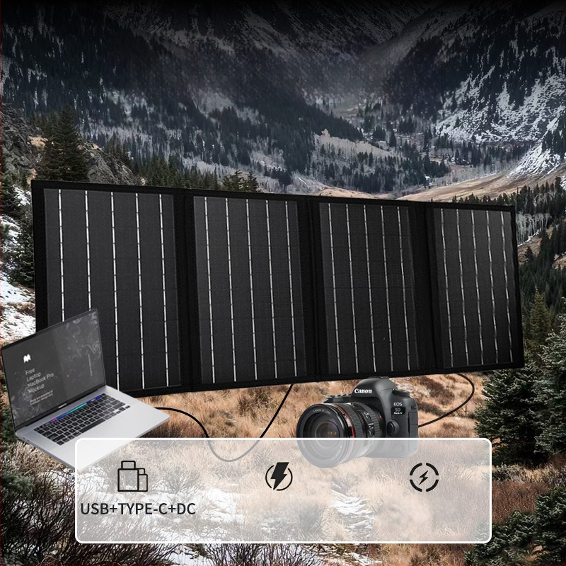 40W sulankstomas saulės skydelis lauko naudojimui su 18V išvestimi (40W, 18V, lauko, sulankstomas)