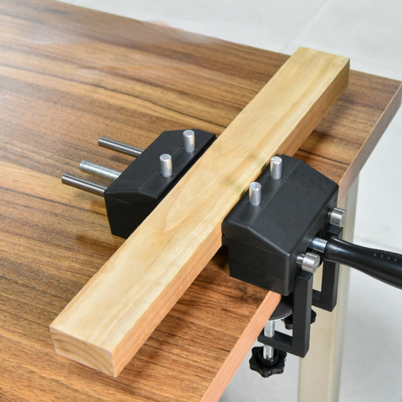 Дърводелски масивен държач за маса, метална конструкция, мултиъгълна настройка, плоска челюст, за домашна употреба