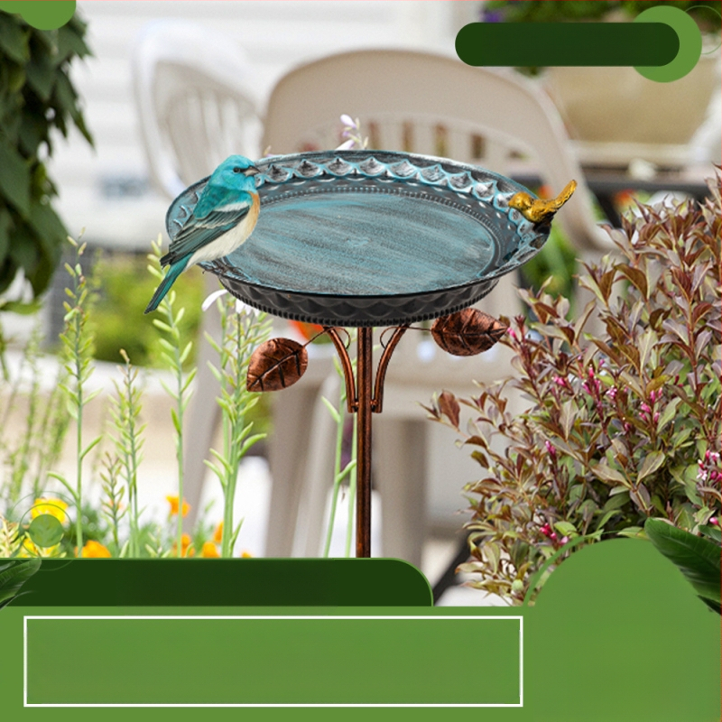 Gėlių formos lauko lesykla ir paukščių maudykla, milžiniškas korpusas, 1300 g, skirta paukščiams, su kištuku