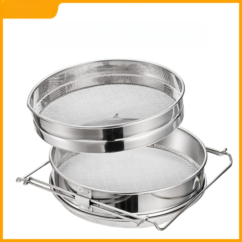 Двойно-слоен филтър за мед от неръждаема стомана с регулируем държач за пчеларство