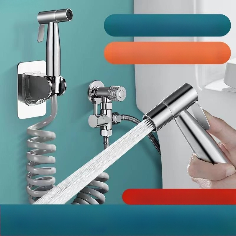 Стоманен душ-пистолет за тоалетна, глава за чешма, марка New Dragon Sail, персонализация налична, стандартна функция