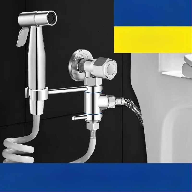 Стоманен душ-пистолет за тоалетна, глава за чешма, марка New Dragon Sail, персонализация налична, стандартна функция