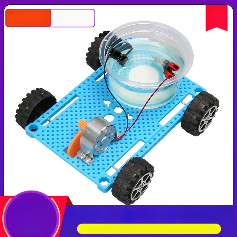 Kit DIY mașină alimentată cu apă sărată pentru educație STEAM, fizică pentru învățământul primar și gimnazial, componente din plastic, vârsta 7-14 ani