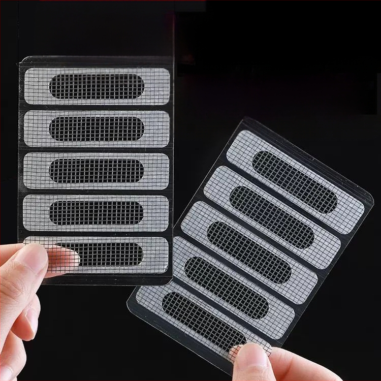 Aliuminio lydinio langų drenažo skylės pleistras – prieš uodus, langų tinklelio remontui, daugkartiniam naudojimui