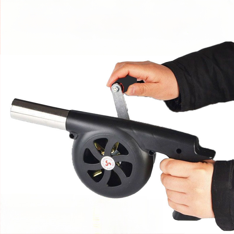 Išorinis rankinis degimo palaikymo pūstuvas griliui ir stovyklavimui