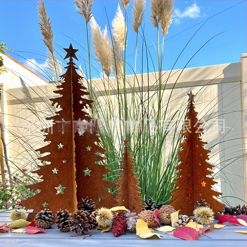 Kovácsoltvas rozsdás karácsonyfa, karácsonyi dekoráció, Anyag: Vas; Kategória: Karácsonyfák; IP védelem: Nincs