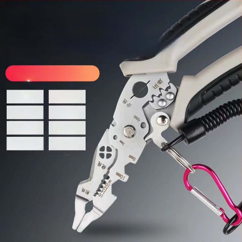 Xiao Xi Daugiafunkcinės lenktuotos vielos nupjovimo ir krimpavimo žnyplės – patvarios