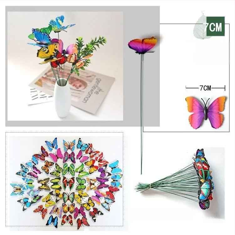 Τρισδιάστατες πεταλούδες κήπου με στηρίγματα για γλάστρες και γκαζόν – διακοσμητικό κήπου, κατάλληλο ως δώρο γενεθλίων, για συμμαθητή και Χριστούγεννα; διαφημιστικά δώρα