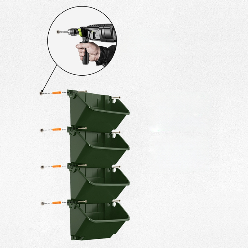 Sieninis gėlių vazonas iš perdirbtos plastikos; kvėpuojantis, atsparus korozijai ir tvirtas; gamintas injekciniu formavimu