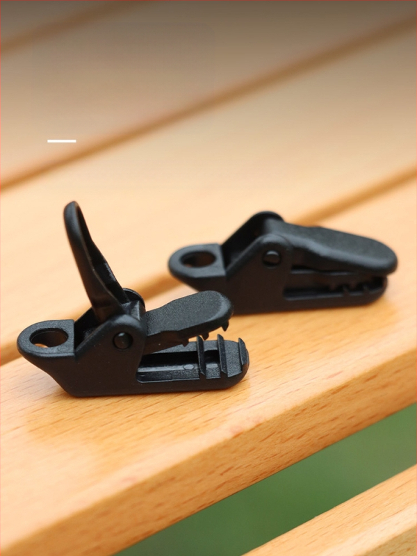 Къмпинг клип за навес с крокодилен клип, натисков тип против подхлъзване, ветроустойчив и кука за дърпане