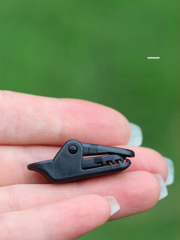 Къмпинг клип за навес с крокодилен клип, натисков тип против подхлъзване, ветроустойчив и кука за дърпане