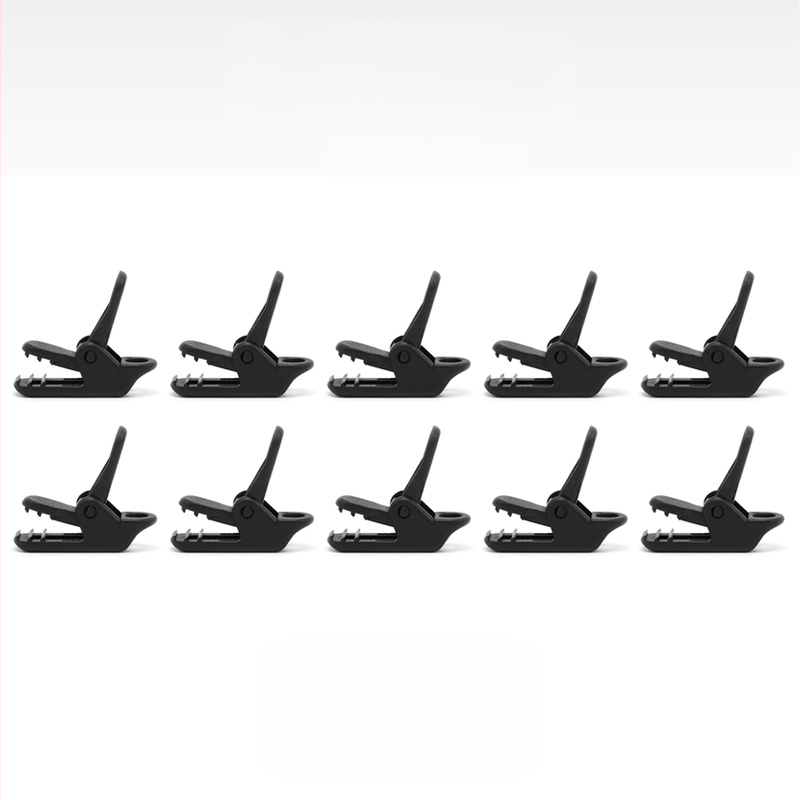 Къмпинг клип за навес с крокодилен клип, натисков тип против подхлъзване, ветроустойчив и кука за дърпане