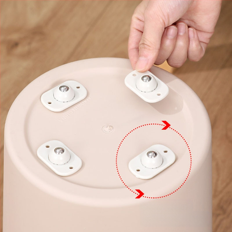 Öntapadós univerzális görgőkészlet (4 db) tároló dobozokhoz és mozgatható keretrendszerekhez — ABS + 304 rozsdamentes acél, kreatív dizájn