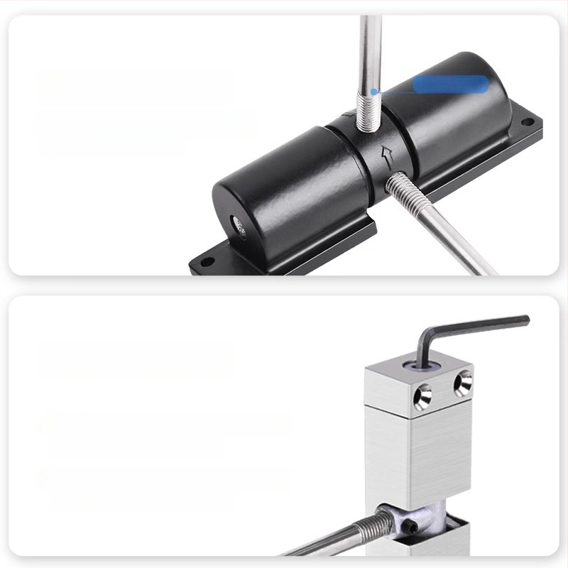 Кръгъл автоматичен затварящ механизъм за врати с тихо затваряне, механизъм за отскок и буфер против сблъсък