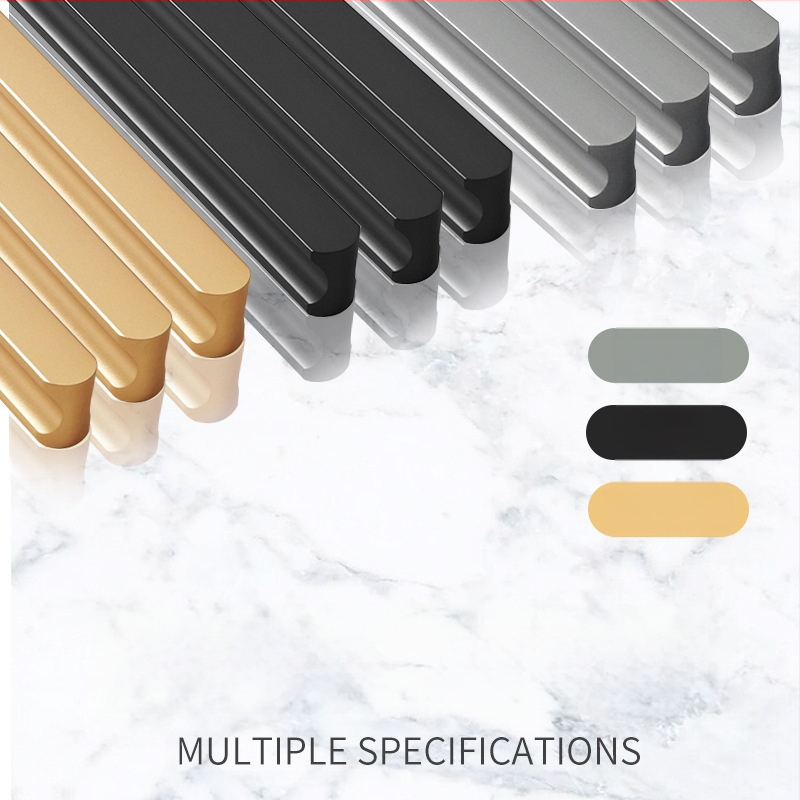 Jingkang Hardware Aliuminio lydinio išplėsta spintos durų rankena drabužių spintoms, modelis 0001