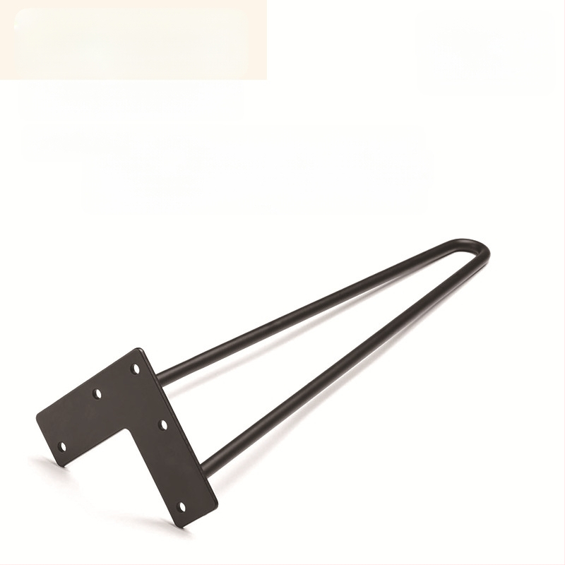 Hairpin picior de masă - din fier, în formă U, pentru mobilier, stil modern și simplu, diametrul firului 10-12 mm